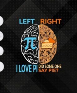 Left Brain, Love Pi, Love Math, Right Brain, Did Some One Say Pie, Food Lovers, Math and Food, science,Layered Svg Eps Png Dxf