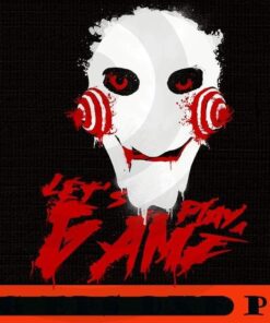Let's play game - saw horror quote movie , Happy 2021 Halloween, Halloween Day, Scary Halloween, horror Art Customizable PNG
