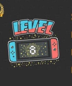 Level 8 Birthday, Boy 8 Years Old, Video Games Gift, Boy Gift, Turn to 8, Video Games Gift, Birthday, Layered Svg Eps Png Dxf