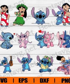 Lilo and Stitch, Lilo Love , Stitch Lover , Disney Lilo and Stitch , Lilo and Stitch Cartoon, Disney Cartoon, Svg Eps Png Dxf