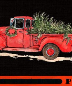 Little Red Christmas Truck, Happy Christmas X-mas, Christmas Truck, Christmas Day, Christmas Gift, Customizable PNG
