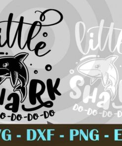 Little shark, Mom and Me, Love Mommy, Mother's Day, Customizable Layered Svg, Svg Eps Png Dxf