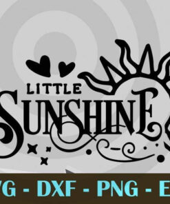 Little sunshine, Mom and Me, Love Mommy, Mother's Day, Customizable Layered Svg, Svg Eps Png Dxf