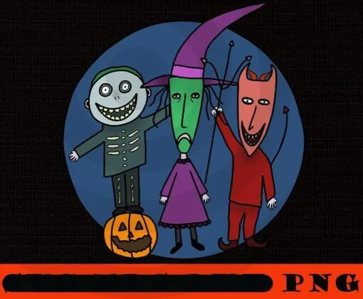 Lock Shock and Barrel, The Nightmare Before Christmas, Halloween Disney Film, Halloween 2021, Scary Film, Customizable PNG