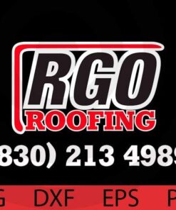 Logo RGO roofing Roofer Trading man woman Customizable Layered Svg, Svg Eps Png Dxf