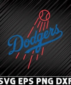 Los Angeles Dodgers, American Professional Baseball Team, Baseball Fans, Dodgers Fans, Layered Svg, Svg Eps Png Dxf