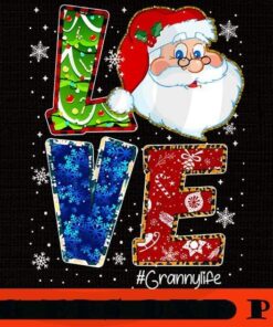 Love Granny Life Santa Leopard Thanksgiving grannylife, Halloween 2021, Halloween Theme, Horror Halloween, Funny Scary Cute Halloween gift, Customizable PNG