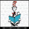 Love Reading svg, Dr Seuss svg, The Cat in the Hat svg, Customizable Layered Svg, Svg Eps Png Dxf