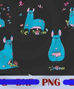 Lovely French Bulldogs Blue dogs dog dad dog mom butterfly heart Design Bundles Customizable PNG