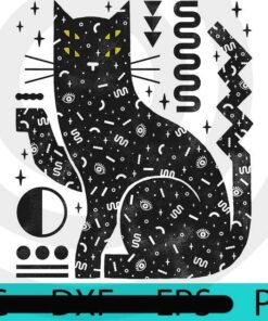 Magic Cat, Halloween 2021, 2021 Halloween, Halloween, Halloween Theme, Halloween Art, Halloween Gift For Man woman, Customizable PNG