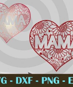 Mama Mommy Mother's Day Customizable Layered Svg, Svg Eps Png Dxf