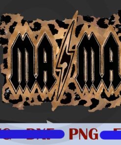 Mama png,Mom Mother digital download, clipart, sublimation designs, Mama Leopard, Customizable PNG