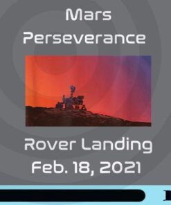 Mars Perseverance Rover Landing, Helicopter drone Science, Mars rover mission Science Customizable Png