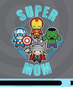 Marvel Mother's Day, Kawaii Team, Super Mom, Cute Superheroes, Captain America Chibi, Iron man chibi, Hulk Chibi, Thor Chibi, Customizable Png