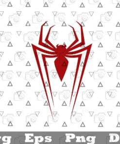 Marvel Spider Man Icon Graphic, Red Icon, Marvel Movies, movie, Layered SVG, DXF, PNG, EPS