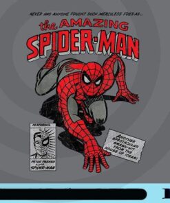 Marvel Spider-Man Retro Comic, Never Has Anyone Fought Such Merciless Foes As The Amazing Spiderman, Customizable Png