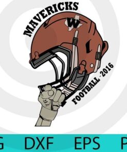Mavericks Football 2016, Winn Football team, Eagle Pass, Texas sport Customizable Layered Svg, Svg Eps Png Dxf