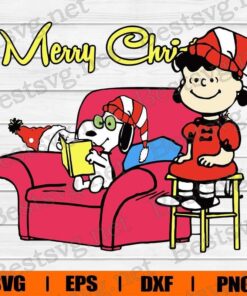 Merey Christmas, Snoopy With Violet, Snoopy Christmas, Snoopy Cartoon, Disney Cartoon, Layered SVG, DXF, PNG, EPS