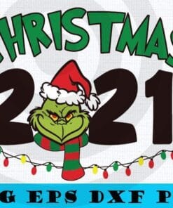 Merry Christmas 2021, Christmas Grinch svg