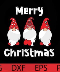 Merry Christmas , Christmas gnomes bundle, Happy Christmas day, Cute sweet Funny Gnomes Customizable Layered Svg, Svg Eps Png Dxf