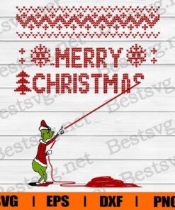 Merry Christmas, Christmas Grinch , Christmas Tree , Winter , Snow , Christmas Gift , Svg Eps Png Dxf