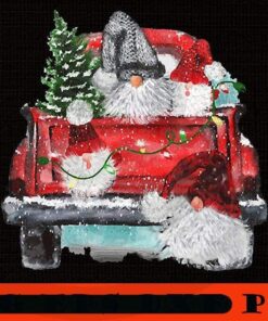 Merry Christmas Gnomes Xmas Tree Truck, Happy Christmas Christmas Truck X-mas, Christmas Day, Cute Christmas Gift, Customizable PNG