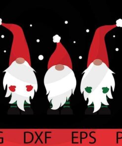merry Christmas, Holiday gnomies bundle, Cute sweet awesome Funny Gnomes Customizable Layered Svg, Svg Eps Png Dxf