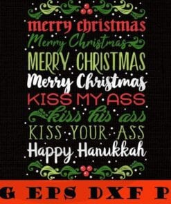 Merry Christmas Kiss My Ass SVG