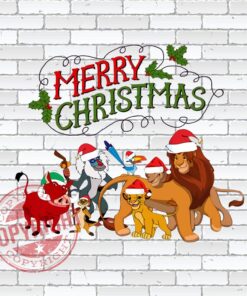 Merry Christmas Png, Disney Christmas Png, Lion KIng Christmas Png, Christmas Png, Santa Png
