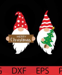 Mery christmas, Xmas gnomes bundle, Christmas Gnomes Bundle Customizable Layered Svg, Svg Eps Png Dxf