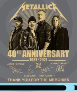 Metallica 40th Anniversary 1981-2021, Metallica Band , 40th Anniversary Metallica , Metallica Signature, Music Rock Band Fan Customizable Png