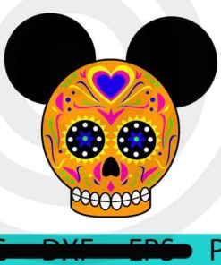 Mickey, Disney, Dia De Los Muerto, skull Mickey, Halloween 2021, Halloween Art, Halloween, Funny cute scary Art, 2021 halloween, 2021 halloween gift, halloween theme, gift for man woman kids, Customizable PNG