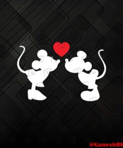 Mickey Mouse, Men and Women, Mickey Couple, Mickey And Minnie Mouse, Valentine Gift, Valentine's Day, Couple Gift, Disney Fans Layered Svg, Svg Eps Png Dxf