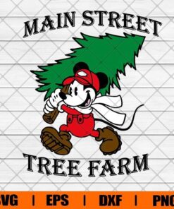 Mickey Tree Farm, Main Street Tree Farm, Disney Christmas Holidays, Disney Lover , Christmas Gift , Svg Eps Png Dxf