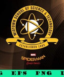 Midtown School Of Science And Technology, Marvel Spider Man Homecoming, Est 1962, movie, SVG PNG DXF, EPS, PDF