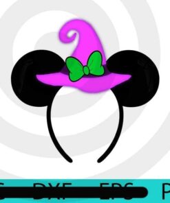 Minnie ears witch, Mickey, Disney, Halloween, Halloween 2021, Halloween Art, Halloween, Funny cute scary Art, 2021 halloween, 2021 halloween gift, halloween theme, gift for man woman, Customizable PNG
