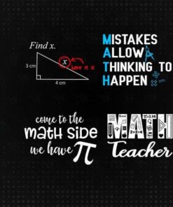 Mistakes Allow Thinking to Happen, Come To The Math Side We Have Math Teacher, Math Teacher, The Teacher, Layered Svg Eps Png Dxf