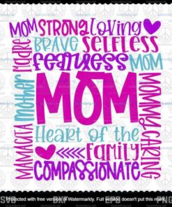 Mom Svg, Mom Subway Art Svg, Mothers Day Svg, Mom Life Svg, Mom Quote, Customizable Layered Svg, Png, Dxf, Eps