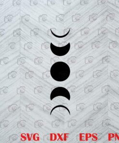 Moon phases,Astrology zodiac, Silhouette, gift For Friends SVG PNG DXF, EPS, PDF
