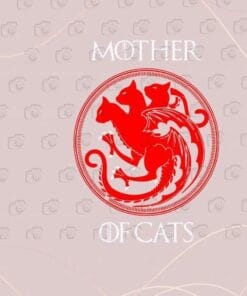 Mother Of Cats, Mother Of Dragons, Game of Thrones, Humour Cat, Cat Lover, Three Cat Head Dragon, Layered Svg Eps Png Dxf
