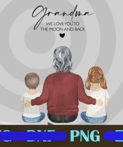 Mothers day, gift for Grandma, Grandma gift, Nana gift from Grandkids, Custom Grandmother Gift, Grandparents, Custom Name, Customizable PNG