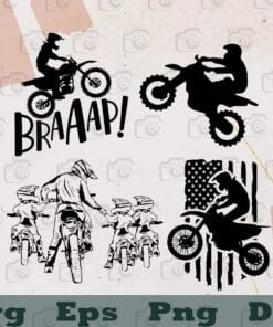 Motocross Rider, Biker Mom, Biker Dad, Hero First Love, Motorcycle Flag, Dad and Son, Dad Rider Life, SVG PNG DXF, EPS, PDF