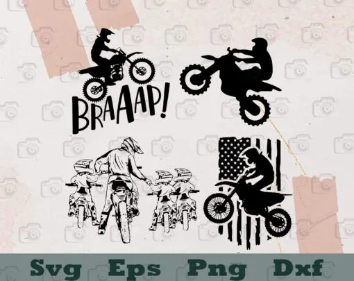 Motocross Rider, Biker Mom, Biker Dad, Hero First Love, Motorcycle Flag, Dad and Son, Dad Rider Life, SVG PNG DXF, EPS, PDF