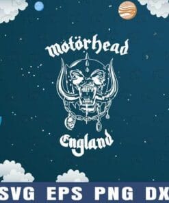 Motörhead - England, Press Single Stitch, Motorhead Band, Rock Band, music, Motorhead Gift, SVG PNG DXF, EPS, PDF