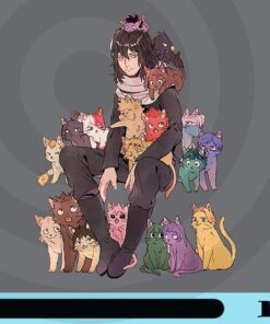My Hero Academia, Shota Aizawa,Pro Hero, Homeroom Teacher, Messy Hair, Love Cat, Love Kitty, Arizawa and Cat Customizable Png