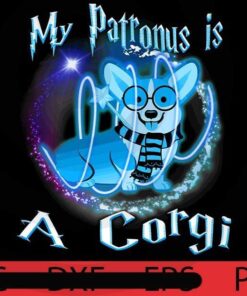My Patronus Is a Corgi, Halloween 2021, Halloween, Funny, 2021 Halloween, Halloween Theme, Halloween Art, Cute, Scary, for man woman kid, Customizable PNG