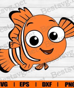 Nemo Lover , Cute Nemo, Nemo Cartoon, Disney Cartoon, Svg Eps Png Dxf