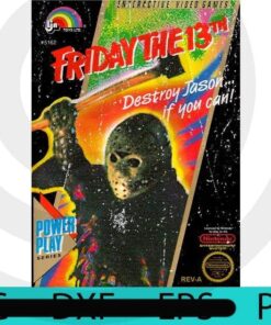 NES Friday the 13th, Halloween 2021, 2021 Halloween, Halloween, Halloween Theme, Halloween Art, Halloween Gift For Man woman, Customizable PNG