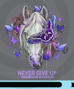 Never Give Up, Horse And Butterfly, Purple Butterfly, Never Give Up Quote, Butterfly Lover, Horse Lover Customizable Png
