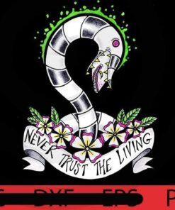Never Trust the Living, Halloween 2021, Halloween, Halloween Theme, Scary Halloween Art, Halloween Gift, Customizable PNG